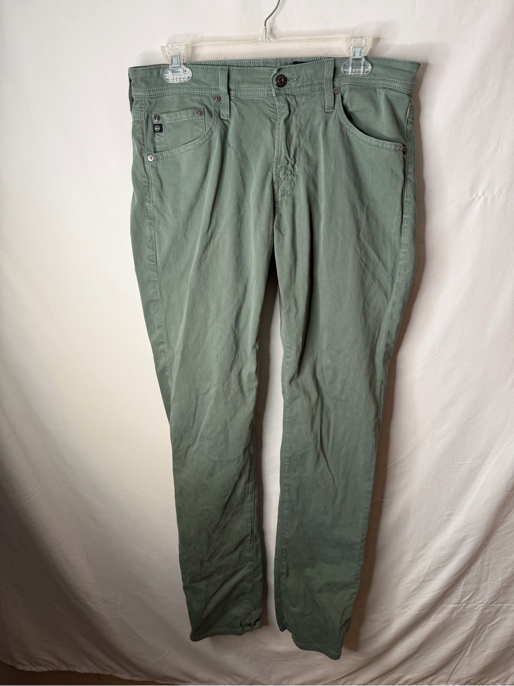 Ag Adriano Goldschmied Sage Green Chinos